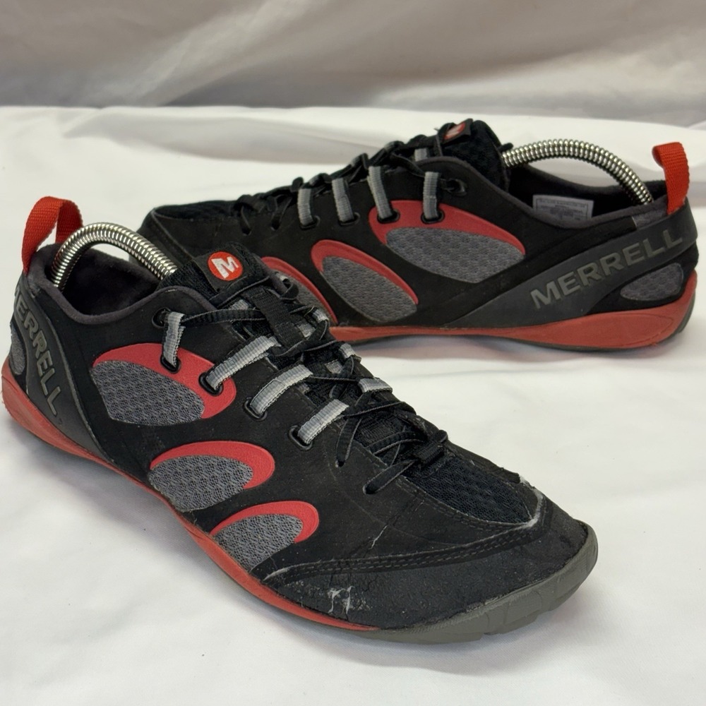 Merrell True Glove Barefoot Vibram Trail Running Shoes Black Lava Mens‎ Size 13